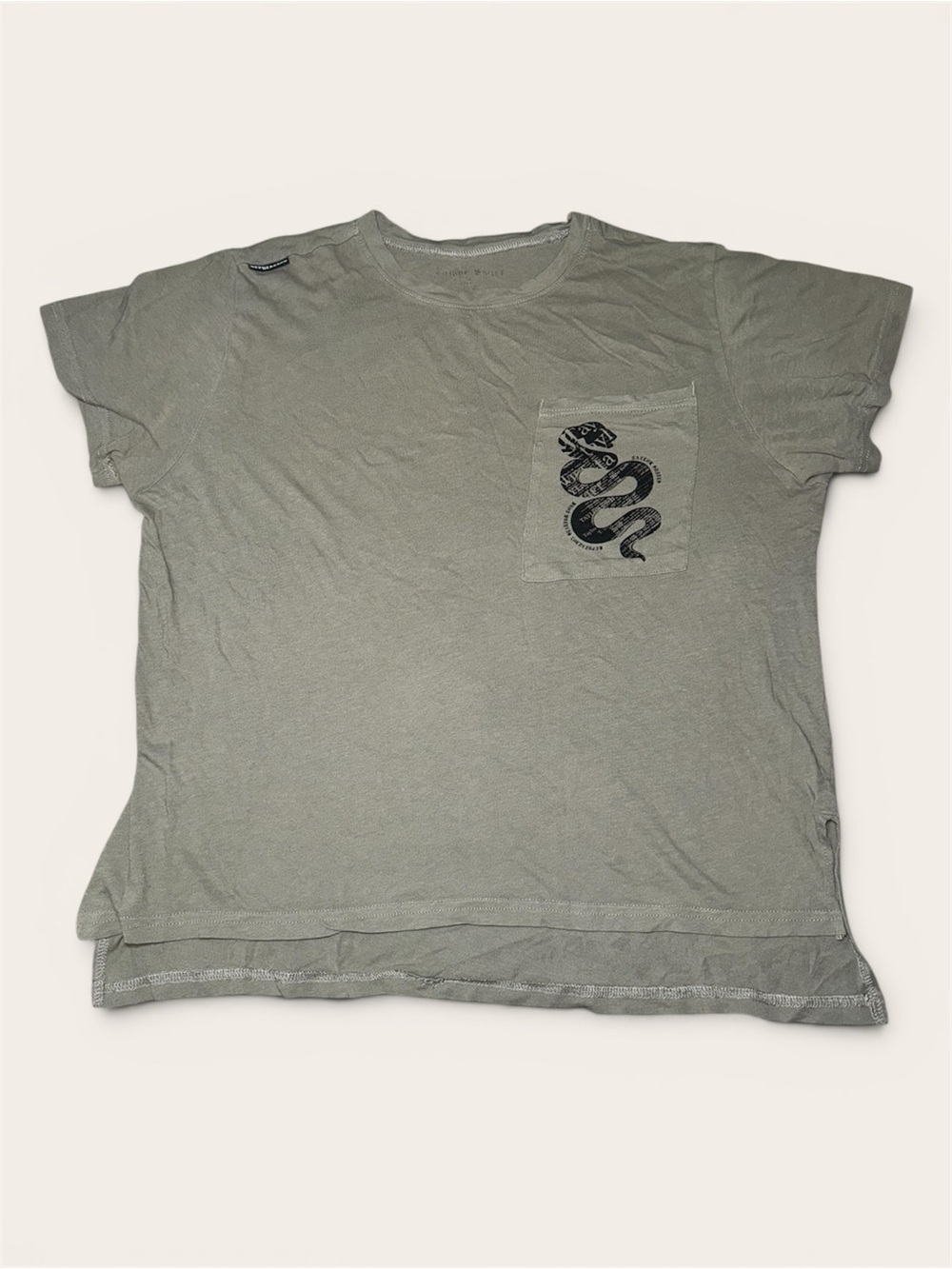 Taylor Swift Olive Green Reputation Snake Shirt Size Medium